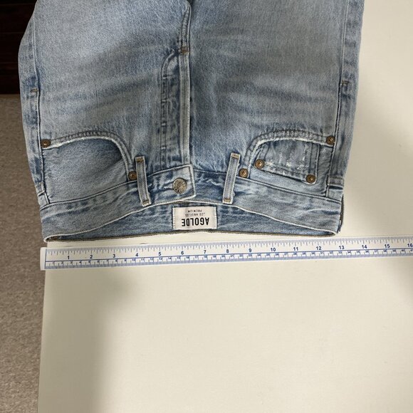 Agolde Jamie High-Rise Distressed Jeans Womens Size 24 - Picture 8 of 13